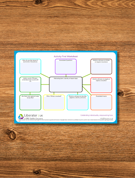 Activity First Vocabulary Planner
